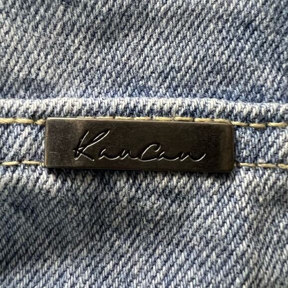 NWT Kancan Ultra High Rise Button Fly Jean Short size XL, Light Wash, Distressed - Picture 14 of 16